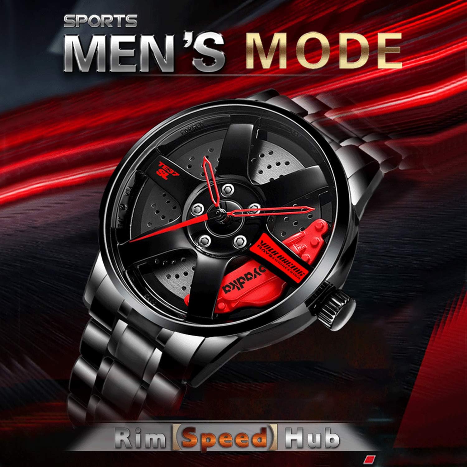 Men's Waterproof Car Rim Watch