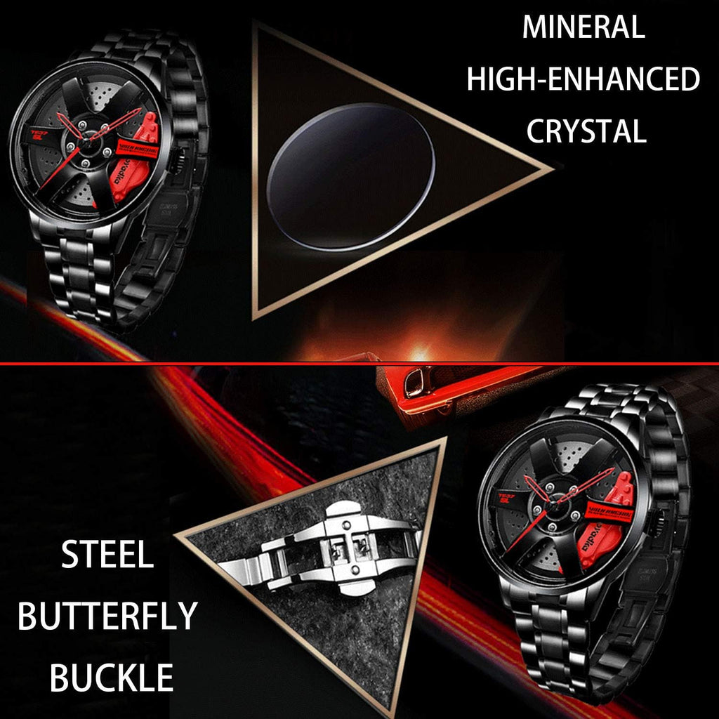 Men's Waterproof Car Rim Watch