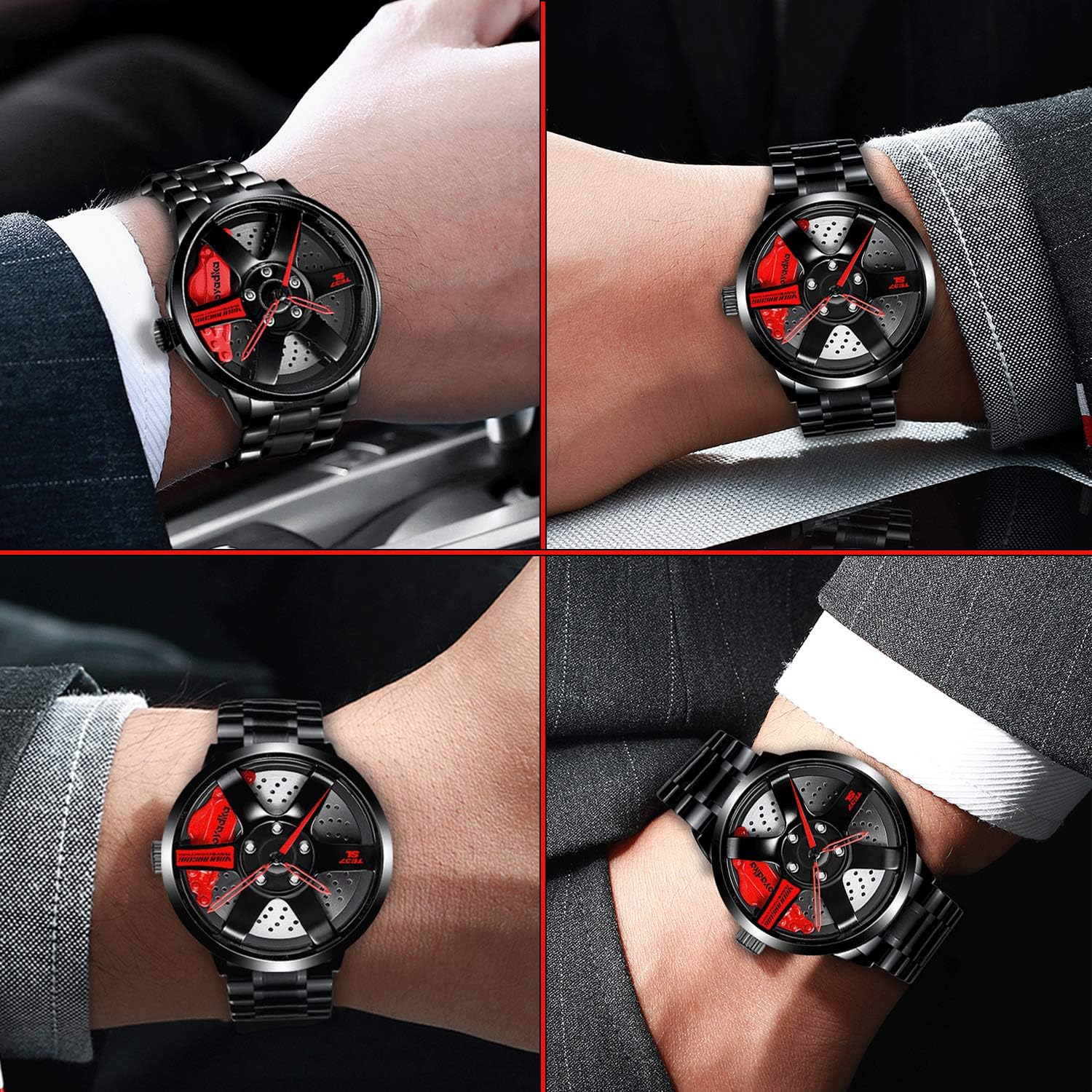 Men's Waterproof Car Rim Watch