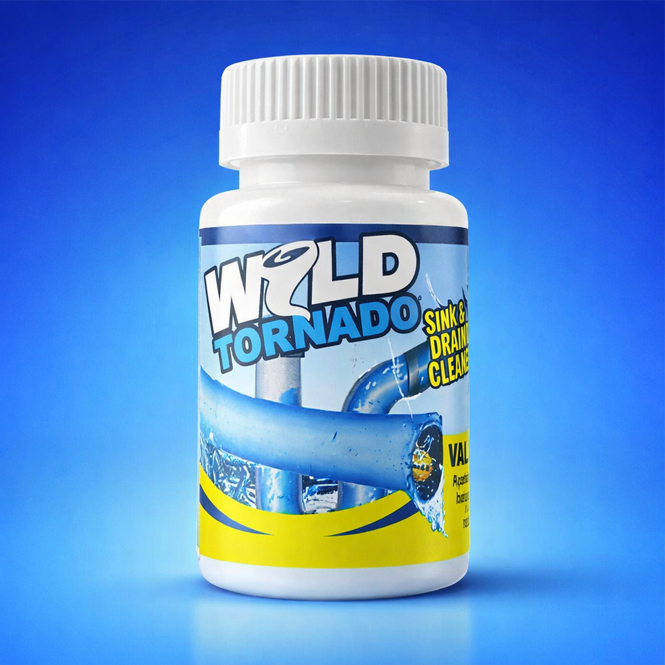 Powerful Sink & Drain Cleaner - Unclog Your Pipes with Foaming Drain Cleaner and Pipe Dredging Powder (2 Bot)